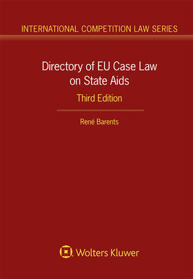 Barents | Directory of EU Case Law on State Aids | Buch | 978-94-035-1101-6 | sack.de