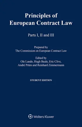 Lando / Beale / Prüm | The Principles of European Contract Law, Parts I - III Student Edition | Buch | 978-94-035-1275-4 | sack.de