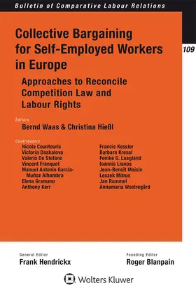 Waas / Hießl | Collective Bargaining for Self-Employed Workers in Europe | Buch | 978-94-035-2373-6 | sack.de