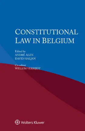 Alen / Haljan / Verrijdt |  Constitutional Law in Belgium | Buch |  Sack Fachmedien