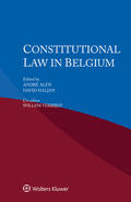 Alen / Haljan / Verrijdt |  Constitutional Law in Belgium | Buch |  Sack Fachmedien