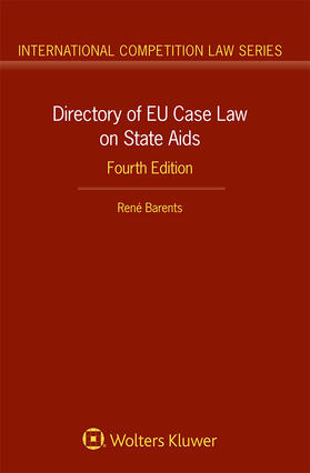 Barents | Directory of EU Case Law on State Aids | Buch | 978-94-035-4441-0 | sack.de