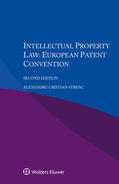 Strenc |  Intellectual Property Law: European Patent Convention | Buch |  Sack Fachmedien