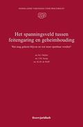 Drijber / Snoep / Wolff |  Het spanningsveld tussen feitengaring en geheimhouding | Buch |  Sack Fachmedien