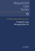 Akkermans / Robbie |  Property Law Perspectives VII | Buch |  Sack Fachmedien