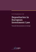 Hooghiemstra |  DEPOSITORIES EUROPEAN INVEST LAW HB | Buch |  Sack Fachmedien