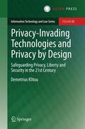 Klitou |  Privacy-Invading Technologies and Privacy by Design | Buch |  Sack Fachmedien