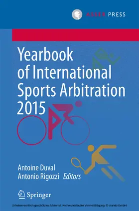 Duval / Rigozzi |  Yearbook of International Sports Arbitration 2015 | eBook | Sack Fachmedien