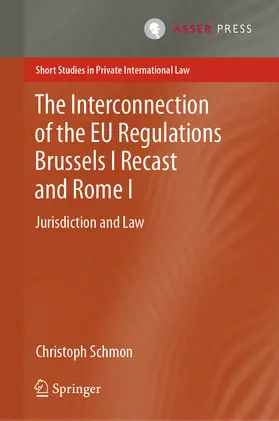 Schmon | The Interconnection of the EU Regulations Brussels I Recast and Rome I | E-Book | sack.de