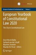 Hirsch Ballin / De Visser / van der Schyff |  European Yearbook of Constitutional Law 2020 | Buch |  Sack Fachmedien