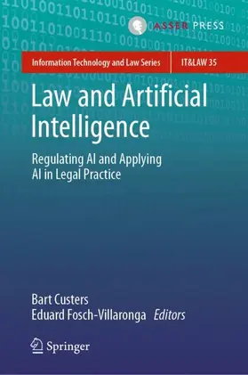 Fosch-Villaronga / Custers |  Law and Artificial Intelligence | Buch |  Sack Fachmedien