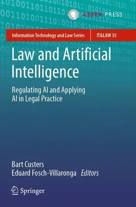 Fosch-Villaronga / Custers |  Law and Artificial Intelligence | Buch |  Sack Fachmedien