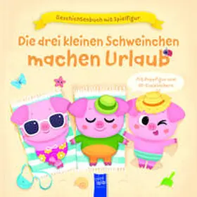 Harman |  Geschichtenbuch mit Spielfigur - Die drei kleinen Schweinchen machen Urlaub | Buch |  Sack Fachmedien