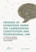 Muma |  Muma, E: Freedom of Expression under the Cameroonian Constit | Buch |  Sack Fachmedien