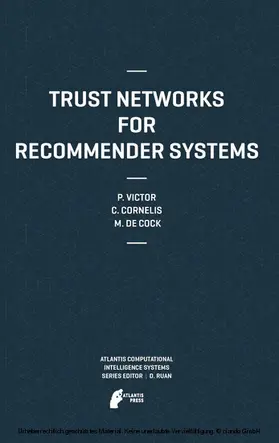 Victor / Cornelis / De Cock | Trust Networks for Recommender Systems | E-Book | sack.de