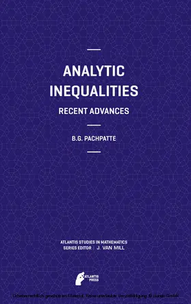 Pachpatte |  Analytic Inequalities | eBook | Sack Fachmedien
