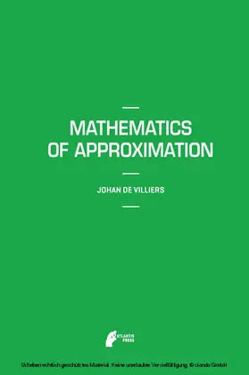 De Villiers |  Mathematics of Approximation | eBook | Sack Fachmedien