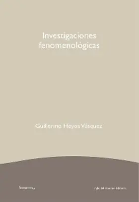 Hoyos Vásquez |  Investigaciones fenomenológicas | eBook | Sack Fachmedien