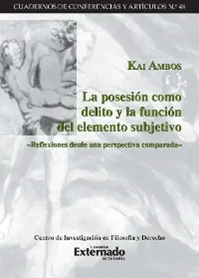 Ambos | La posesión como delito y la función del elemento subjetivo | E-Book | sack.de
