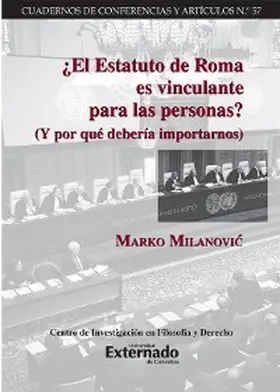 Milanovic |  ¿El Estatuto de Roma es vinculante para las personas? | eBook | Sack Fachmedien