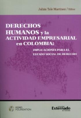 Tole Martínez / Díez Spelz / Bustos Niño |  Derechos humanos y la actividad empresarial en Colombia: implicaciones para el estado social de derecho. | eBook | Sack Fachmedien