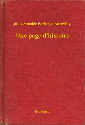 D'Aurevilly |  Une page d'histoire | eBook | Sack Fachmedien