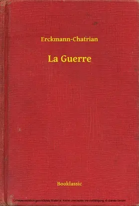 Erckmann-Chatrian |  La Guerre | eBook | Sack Fachmedien