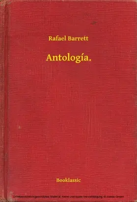 Barrett |  Antología. | eBook | Sack Fachmedien