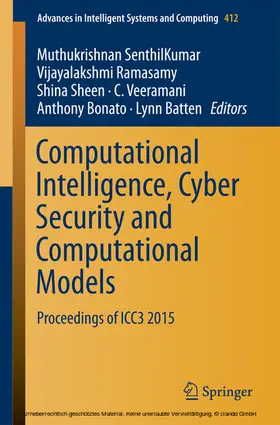 Senthilkumar / Ramasamy / Sheen | Computational Intelligence, Cyber Security and Computational Models | E-Book | sack.de