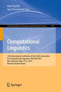 Purwarianti / Hasida |  Computational Linguistics | Buch |  Sack Fachmedien