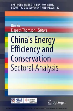 Su / Thomson | China's Energy Efficiency and Conservation | E-Book | sack.de