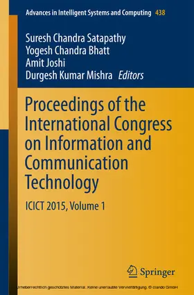 Satapathy / Bhatt / Joshi | Proceedings of the International Congress on Information and Communication Technology | E-Book | sack.de