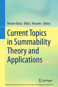 Dutta / E. Rhoades |  Current Topics in Summability Theory and Applications | eBook | Sack Fachmedien
