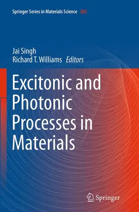 Williams / Singh |  Excitonic and Photonic Processes in Materials | Buch |  Sack Fachmedien