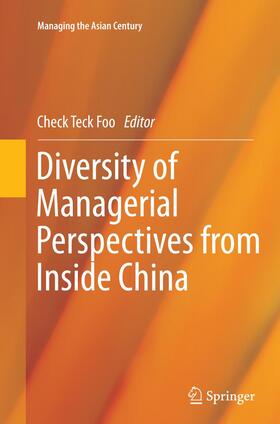 Foo |  Diversity of Managerial Perspectives from Inside China | Buch |  Sack Fachmedien