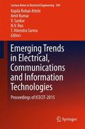 Attele / Kumar / Sarma |  Emerging Trends in Electrical, Communications and Information Technologies | Buch |  Sack Fachmedien