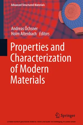 Öchsner / Altenbach |  Properties and Characterization of Modern Materials | eBook | Sack Fachmedien