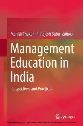 Thakur / Babu | Management Education in India | E-Book | www.sack.de