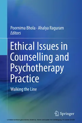 Bhola / Raguram | Ethical Issues in Counselling and Psychotherapy Practice | E-Book | www.sack.de