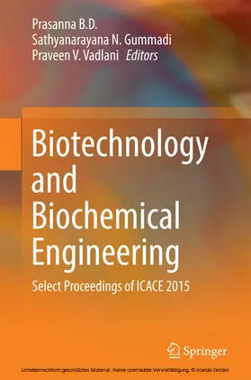 B. D. / Gummadi / Vadlani |  Biotechnology and Biochemical Engineering | eBook | Sack Fachmedien