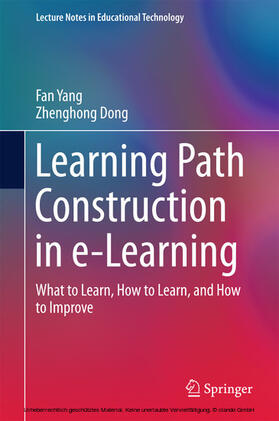 Yang / Dong | Learning Path Construction in e-Learning | E-Book | sack.de