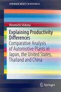 Shibata |  Explaining Productivity Differences | Buch |  Sack Fachmedien