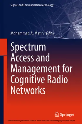 Matin | Spectrum Access and Management for Cognitive Radio Networks | E-Book | sack.de