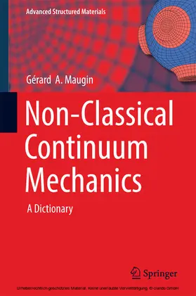 Maugin | Non-Classical Continuum Mechanics | E-Book | www.sack.de