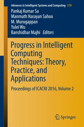 Sa / Sahoo / Murugappan |  Progress in Intelligent Computing Techniques: Theory, Practice, and Applications | eBook | Sack Fachmedien