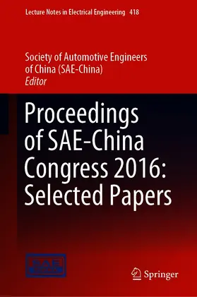 China Society of Automotive Engineers / China | Proceedings of SAE-China Congress 2016: Selected Papers | E-Book | sack.de