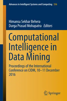 Behera / Mohapatra | Computational Intelligence in Data Mining | E-Book | sack.de