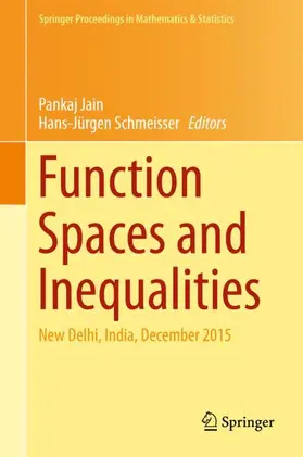 Schmeisser / Jain |  Function Spaces and Inequalities | Buch |  Sack Fachmedien