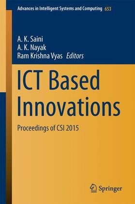Saini / Vyas / Nayak |  ICT Based Innovations | Buch |  Sack Fachmedien