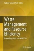 Ghosh |  Waste Management and Resource Efficiency | Buch |  Sack Fachmedien